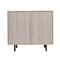 Flash Furniture Elmont Bar and Sideboard w/Shaker Style Single Door Cabinet w/Hanging Glass and Shelves, Gray NAN-F-HY-B23113-GRY-GG - alternate 9